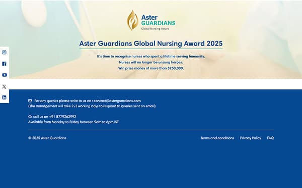 Aster Guardians Global Nursing Awards
